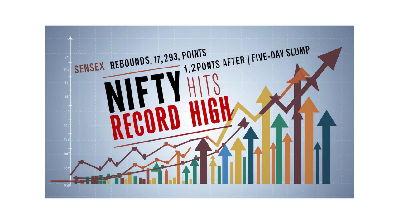 Nifty Hits Record High, Sensex Surges by 1,293 Points