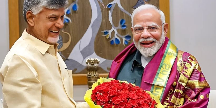 Chandrababu Naidu and modi