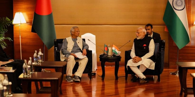 Modi meets Muhammad Yunus