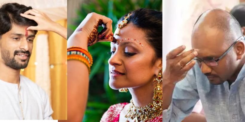 Tilak finger rules in Hinduism