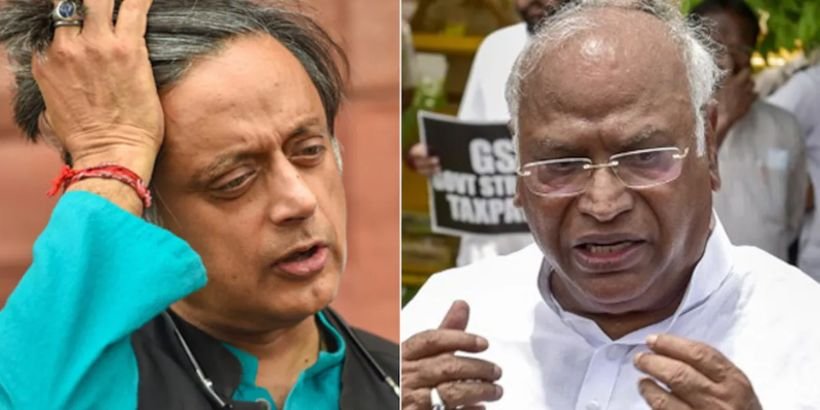 Kharge Tharoor clash