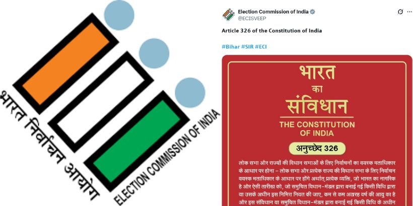 Article 326 Election Commission's X Post Explained