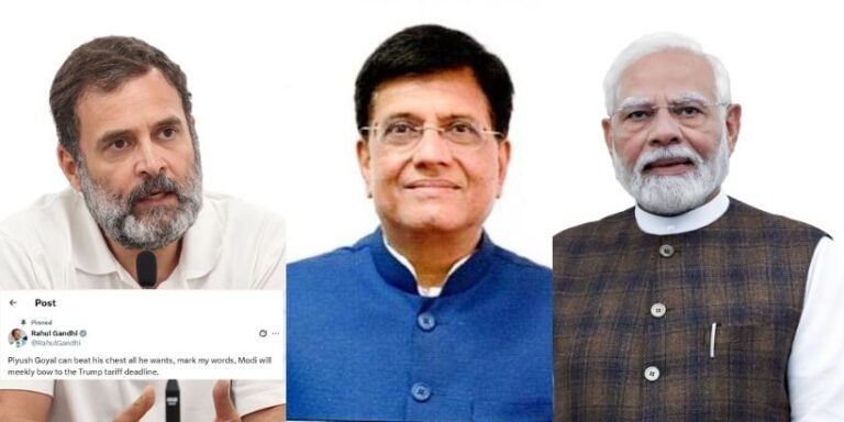 Rahul Gandhi Slams Centre on US Tariff Policy Deadline