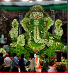 पर्यावरण संरक्षण का अनूठा संदेश! 21,000 जीवित पौधों से बनाई गई भगवान गणेश की प्रतिमा
